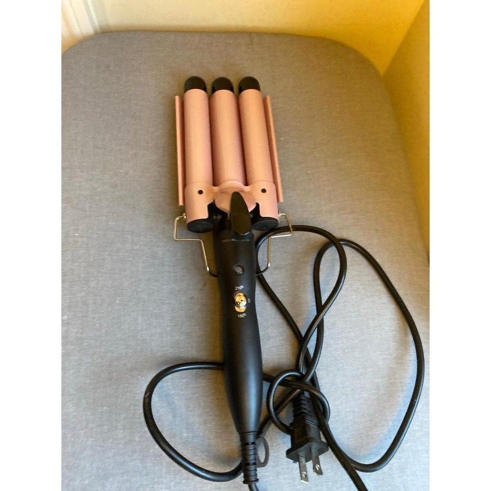 Tru Beauty Style Bender Mauve Triple Barrel Hair Waver 180-210